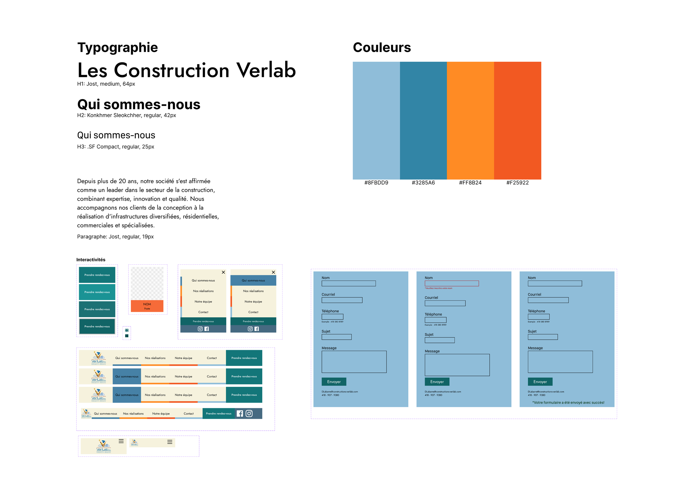 Image de l'étape Conception visuelle et confirmation