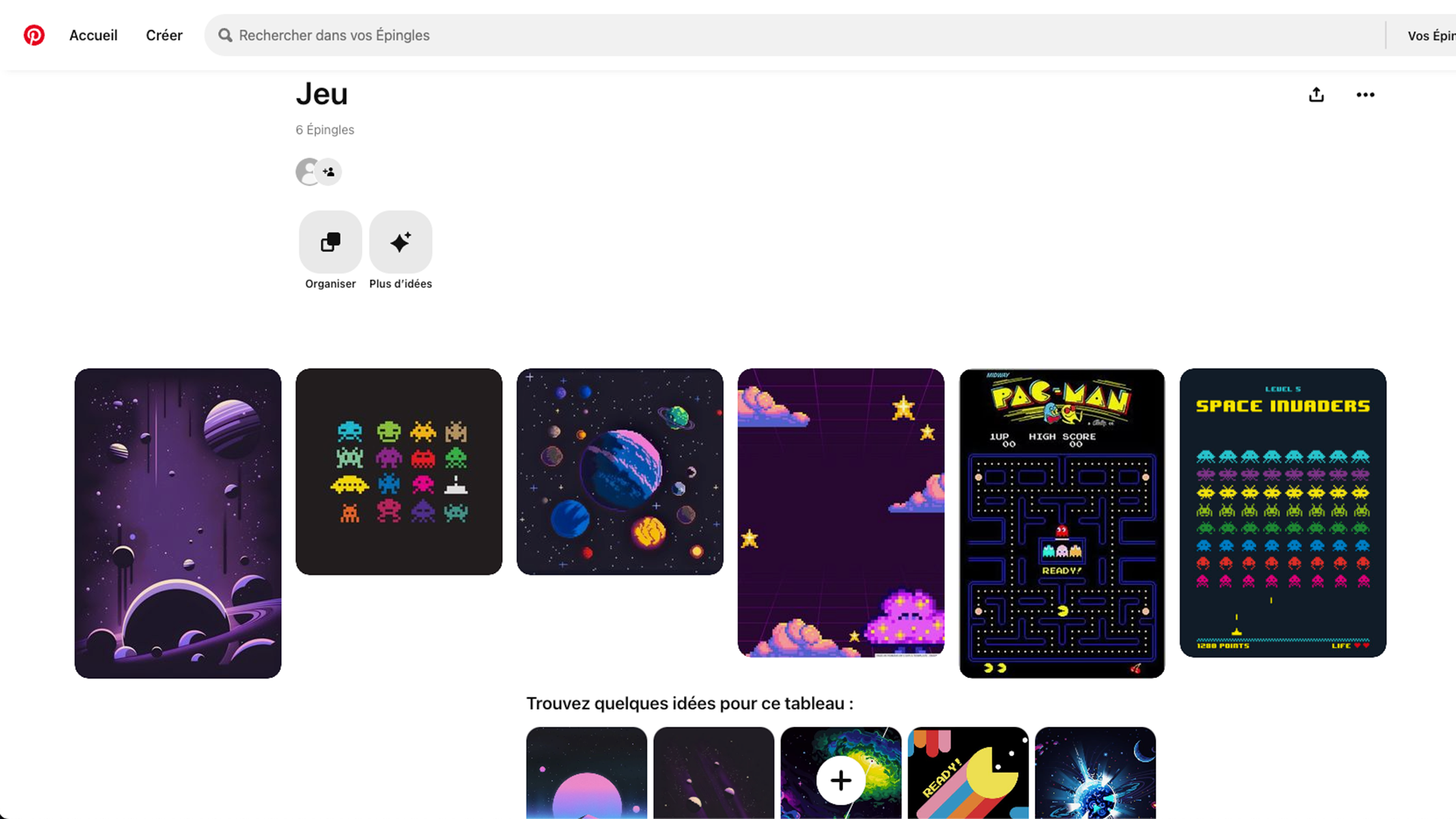 Image de l'étape Recherche d'inspiration pour les assets