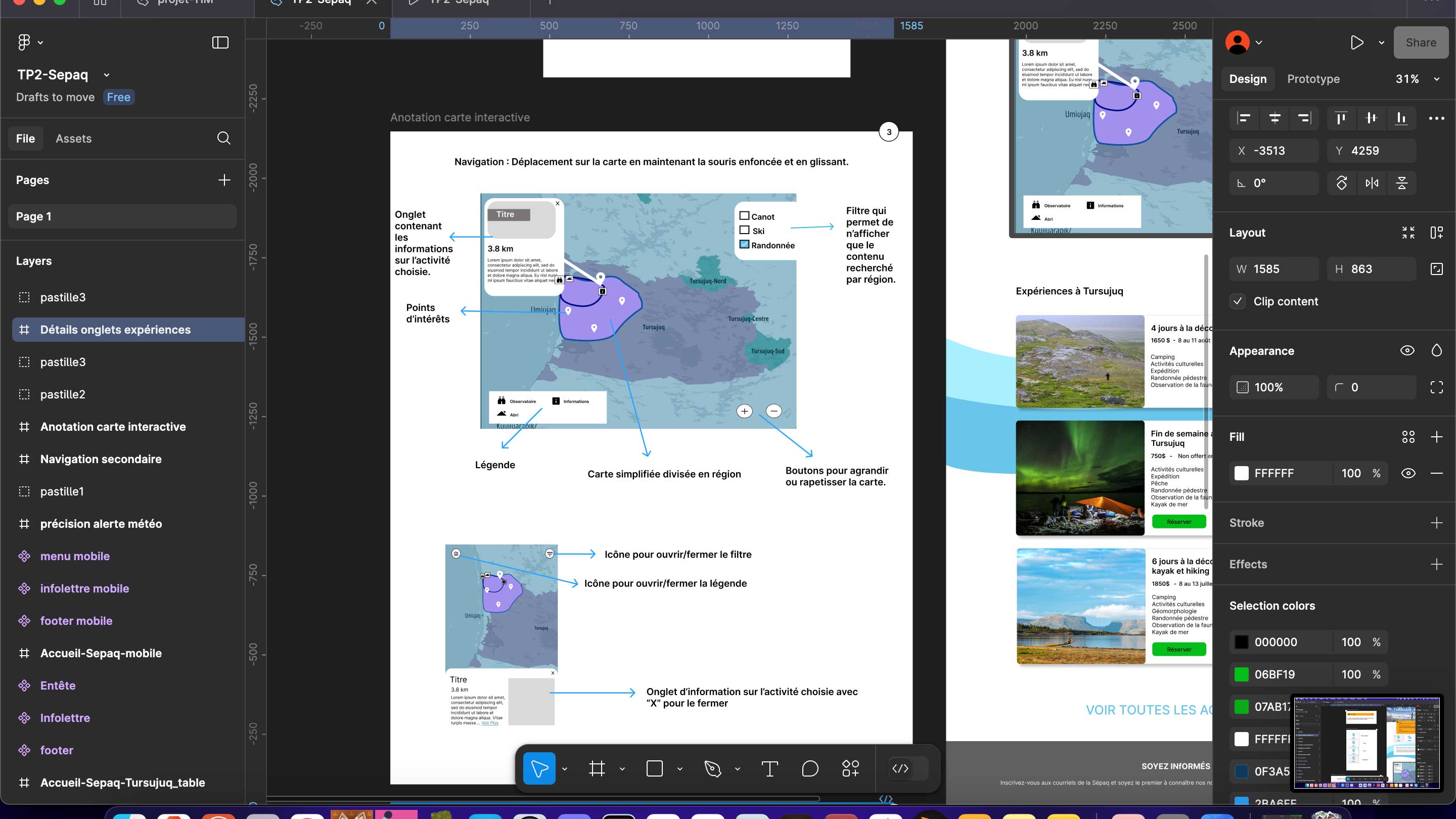 Image de l'étape Maquettes figma
